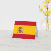 Spanien-Flagge Karte (Gelbe Blume)