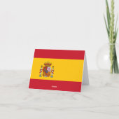 Spanien-Flagge Karte (Rückseite)
