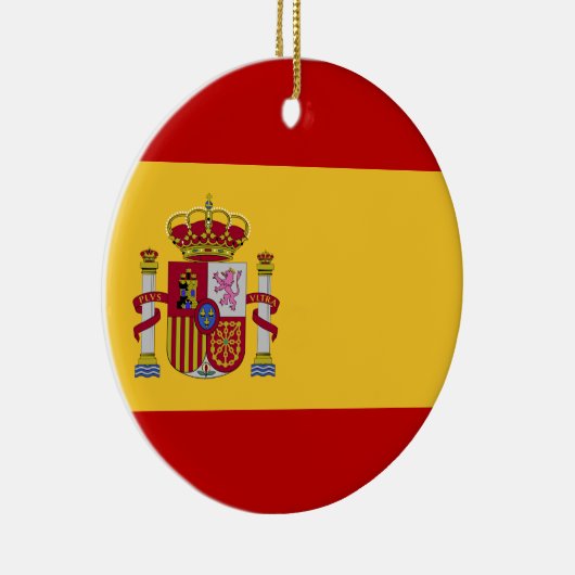 Spanien-Flagge Keramik Ornament (Rechts)