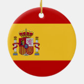 Spanien-Flagge Keramik Ornament (Hinten)