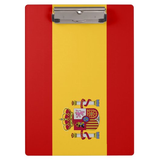 Spanien-Flagge Klemmbrett (Vorderseite)