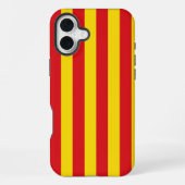 Spanien: Flagge La Senyera Katalonien iPhone Hülle (Rückseite)