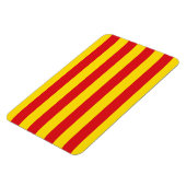Spanien: Flagge La Senyera Katalonien Magnet (Linke Seite)