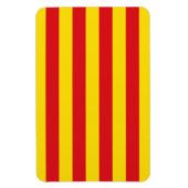 Spanien: Flagge La Senyera Katalonien Magnet (Vertikal)
