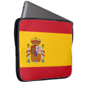 Spanien-Flagge Laptopschutzhülle (Vorne Rechts)