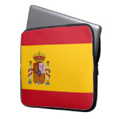 Spanien-Flagge Laptopschutzhülle (Vorderseite Links)