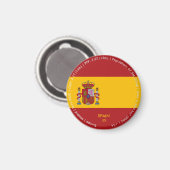Spanien Flagge Magnet (Vorderseite/Rückseite)
