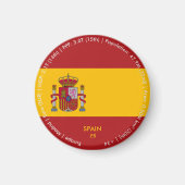 Spanien Flagge Magnet (Vorne)