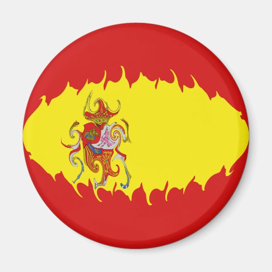 Spanien - Flagge Magnet (Vorne)