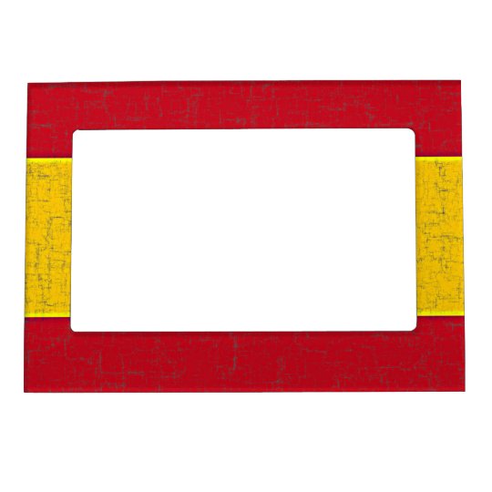 Spanien Flagge Magnetischer Rahmen Zazzle De