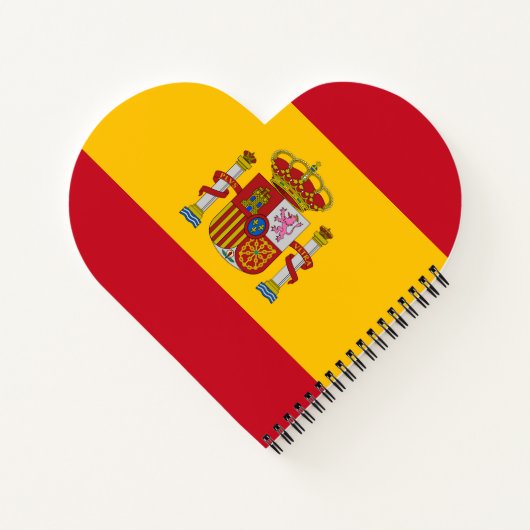 Spanien Flagge Notizblock (Rückseite)