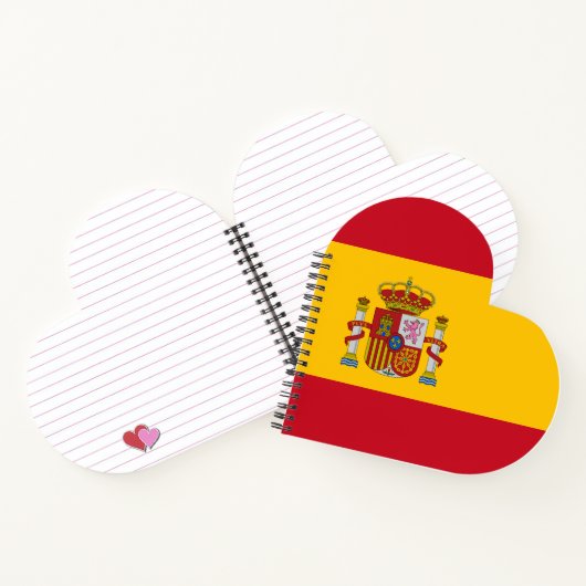 Spanien Flagge Notizblock (Innenseite)