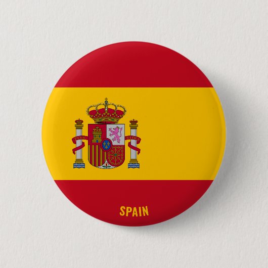 Spanien Flagge Patriotic Button (Vorderseite)