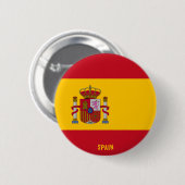 Spanien Flagge Patriotic Button (Vorne & Hinten)