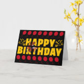 Spanien Flagge Patriotic Geburtstag Karte (Gelbe Blume)