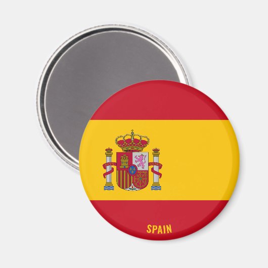 Spanien Flagge Patriotic Magnet (Vorderseite/Rückseite)