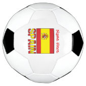 Spanien Flagge Personalisiert Fußball (Gedreht)