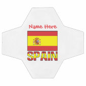 Spanien Flagge Personalisiert Fußball (Flach)