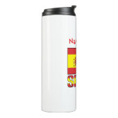 Spanien Flagge Personalisiert Thermosbecher (Nach links gedreht)