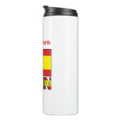Spanien Flagge Personalisiert Thermosbecher (Nach rechts gedreht)