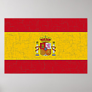 SPANIEN-FLAGGE Plakat
