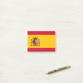 Spanien-Flagge Post-it Klebezettel (Auf Schreibtisch)