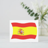 Spanien Flagge Postkarte (Stehend Vorderseite)