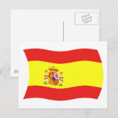 Spanien Flagge Postkarte (Vorne/Hinten)