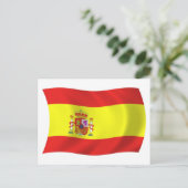 Spanien Flagge Postkarte (Stehend Vorderseite)