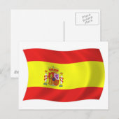 Spanien Flagge Postkarte (Vorne/Hinten)