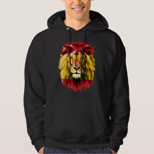 Spanien Flagge Pride Lion Face España Spanien Span Hoodie