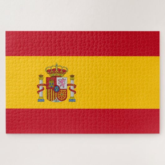 Spanien Flagge Puzzle (Horizontal)