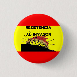 Spanien-Flagge Resistencia Al invasor Button