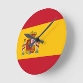 Spanien Flagge Runde Wanduhr (Winkel)