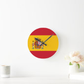 Spanien Flagge Runde Wanduhr (Zuhause)