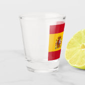 Spanien Flagge Schnapsglas (Links)