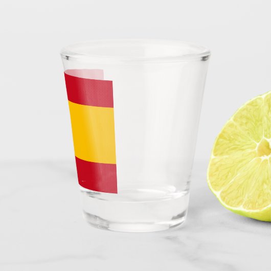 Spanien Flagge Schnapsglas (Rechts)