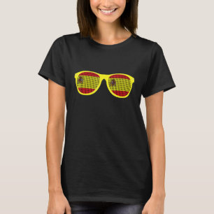 Spanien Flagge Sonnenbrille Graphic Funny Spanish T-Shirt
