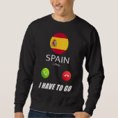 Spanien Flagge Souvenir Spanien ruft an Sweatshirt (Vorderseite)
