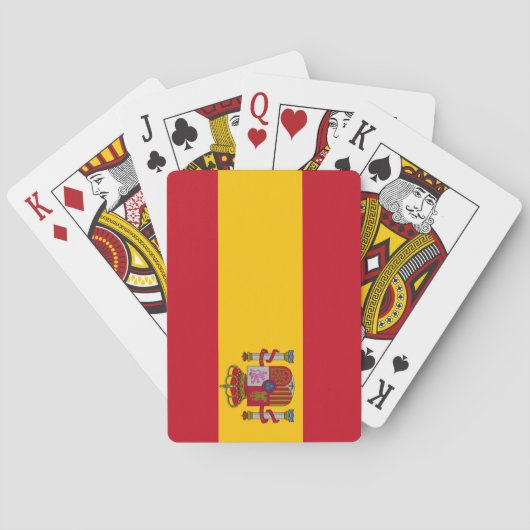 Spanien Flagge Spielkarten (Rückseite)