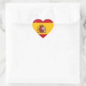 Spanien Flagge Splendid Patriotic Herz-Aufkleber (Tasche)
