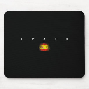 Spanien Flagge Stolz Vintage Retro Fußball Spanisc Mousepad