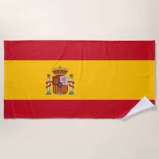 Spanien-Flagge Strandtuch (Vorderseite)