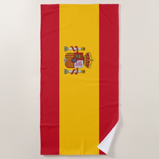 Spanien-Flagge Strandtuch (Vorderseite)