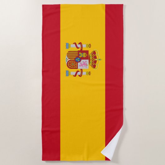 Spanien Flagge Strandtuch (Vorderseite)