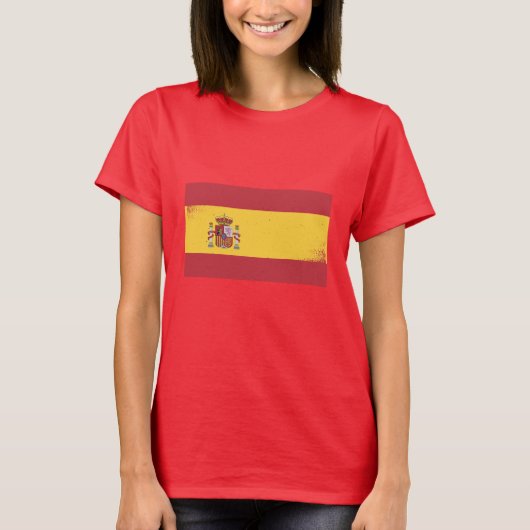 Spanien Flagge T-Shirt (Vorderseite)