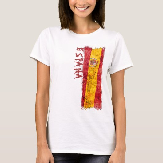 Spanien-Flagge T-Shirt (Vorderseite)