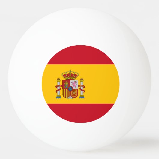 Spanien Flagge Tischtennisball (Vorderseite)
