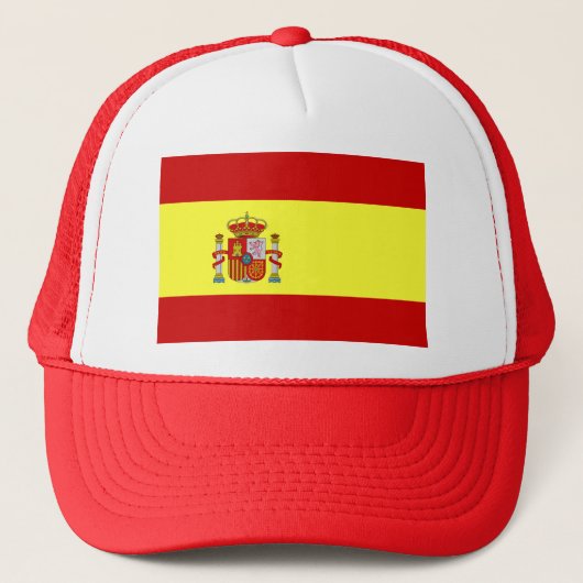 Spanien-Flagge Truckerkappe (Vorderseite)