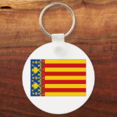 Spanien - Flagge Valencia Schlüsselanhänger (Vorderseite)